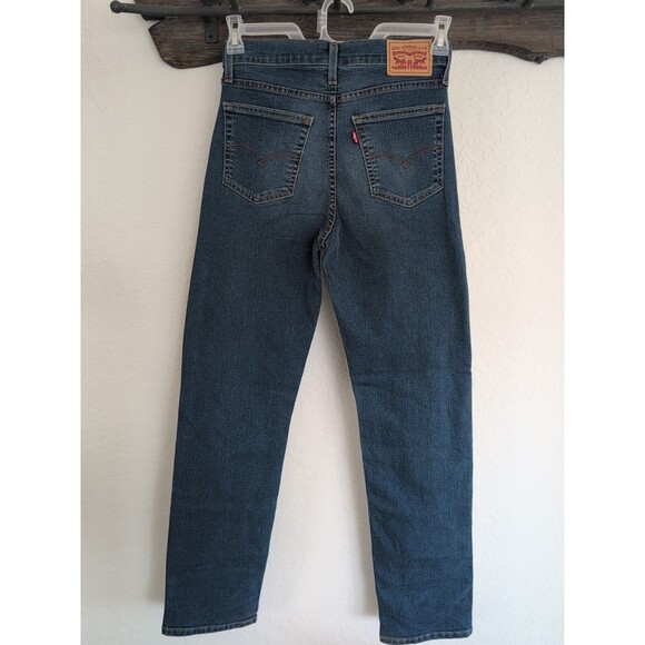 Levi's 724 High Rise Straight Leg Jeans Dark Wash Size 27 - Picture 5 of 7